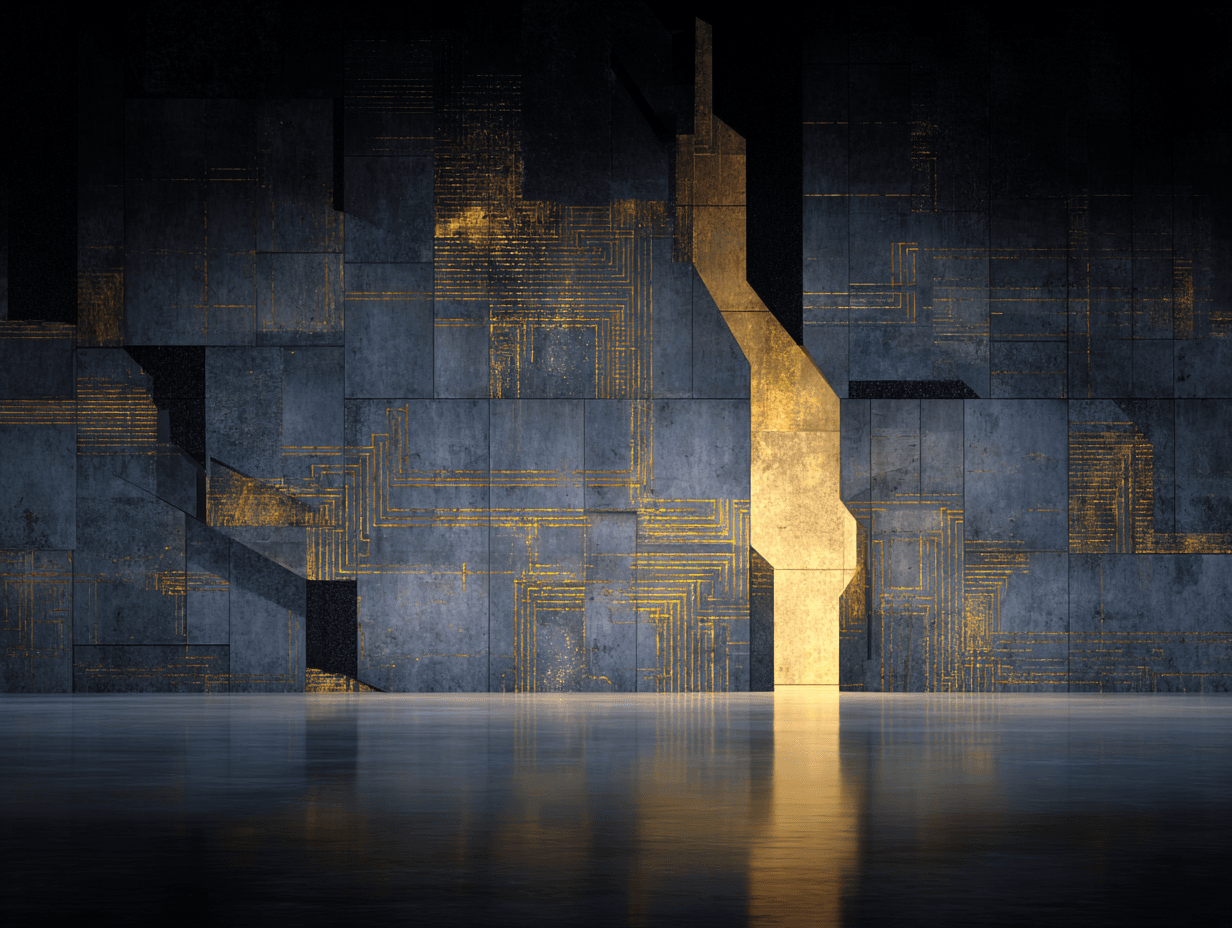 Illustration of a stylised corporate bank building